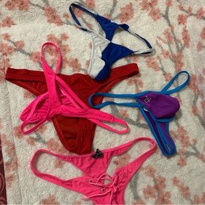 5 men thongs medium good condition